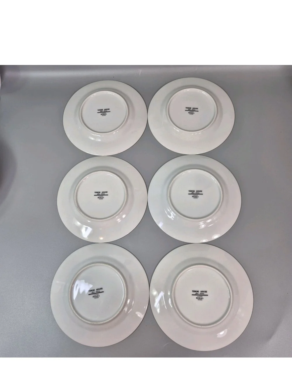 Towne House Set of 6 Fine China Regal Dessert Plates 6